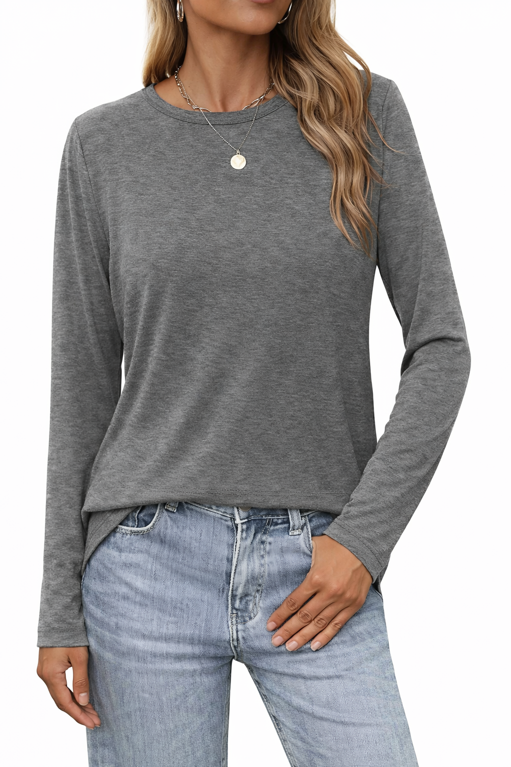 Essential Relaxed Fit Long Sleeve Top